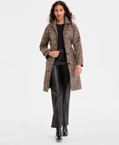 Michael Kors Michael  Women's Single-breasted Belted Trench Coat In Brown