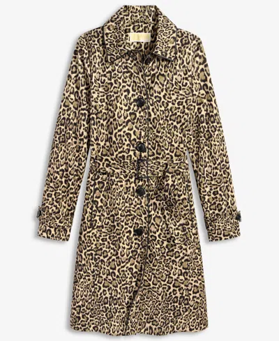 Michael Kors Michael  Women's Single-breasted Belted Trench Coat In Brown