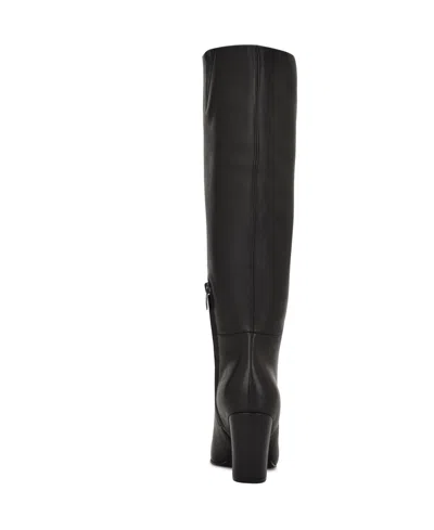 Nine West Adera Pointed Toe Knee High Boot In Black