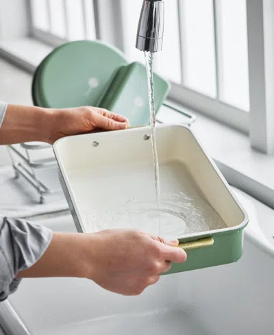 Greenpan Reserve Healthy Ceramic Nonstick Bakeware Rectangular Cake Pan In Green