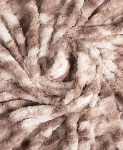 Cheer Collection Luxuriously Soft Faux Fur Design Blanket, 50" X 60" In Multi