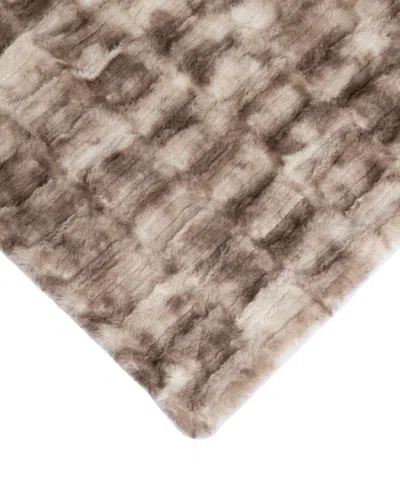 Cheer Collection Luxuriously Soft Faux Fur Design Blanket, 50" X 60" In Multi
