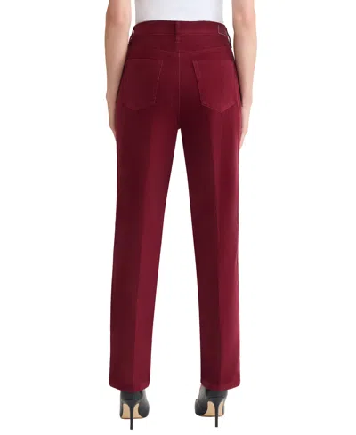 Jones New York Women's Fly Front Lexington Straight Jeans In Red