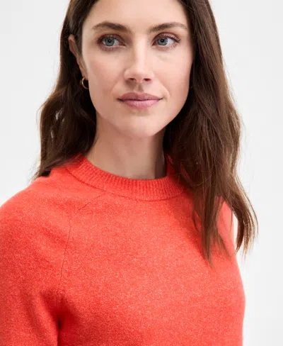 On 34th Women's Saddle Short Sleeve Sweater, Macy's Exclusive In Orange