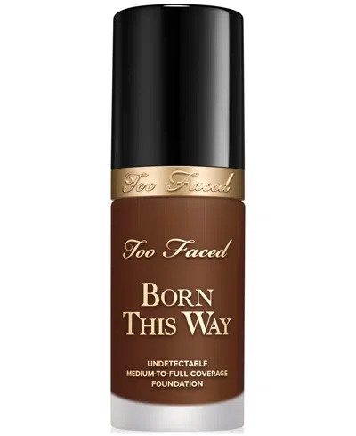 Too Faced Born This Way Undetectable Medium-to-full Coverage Foundation, 1 Oz. In Brown
