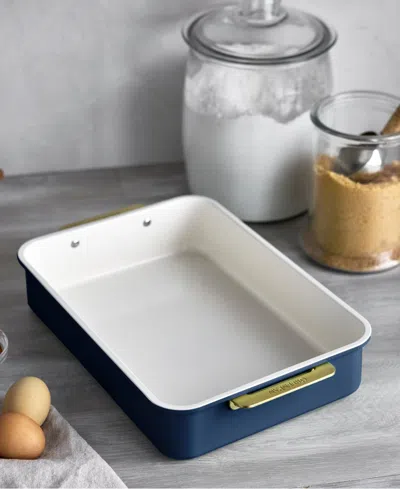 Greenpan Reserve Healthy Ceramic Nonstick Bakeware Rectangular Cake Pan In Blue