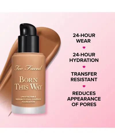 Too Faced Born This Way Undetectable Medium-to-full Coverage Foundation, 1 Oz. In Brown