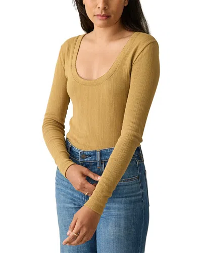 Faherty Pacific Pointelle Scoop Neck Camisole In Gray