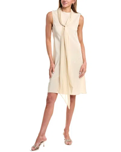 Helmut Lang Scarf Silk Mini Dress In Multi