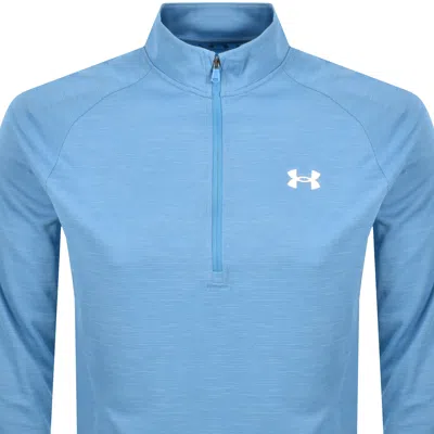 Under Armour Tech Half Zip Sweatshirt Blue In Blue