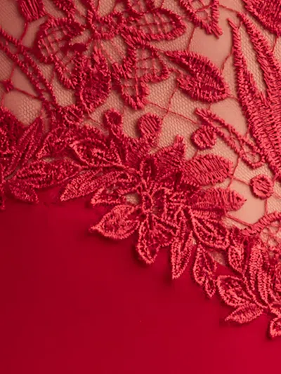 Tadashi Shoji Cik16206lxy A Line Long Mother Of The Bride Formal Evening Dress In Red