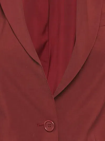 Pre-owned Theory  Wool-blend Single-breasted Jacket In Red