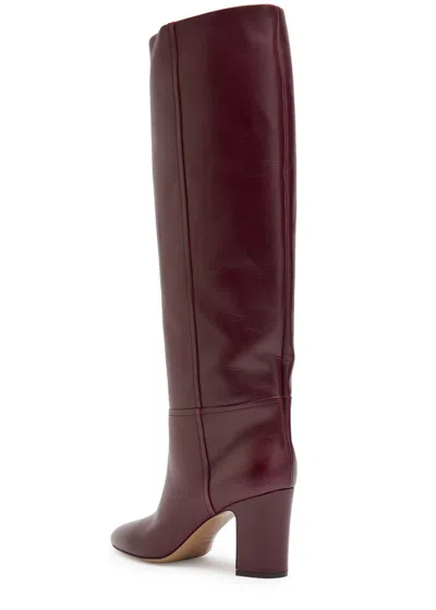 Paris Texas Lavinia Boot 75 High Heels Boots In Bordeaux Leather In Burgundy