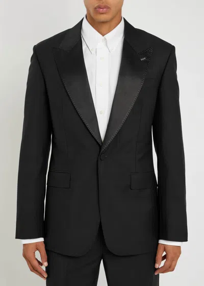 Givenchy Wool And Mohair Blazer In Black