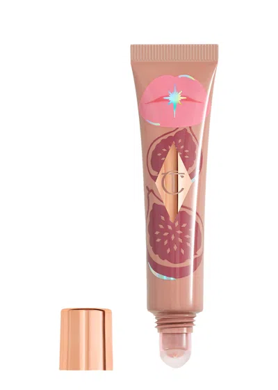 Charlotte Tilbury Unreal Lips Healthy Glow Nectar Lip Oil With Hyaluronic Acid And Vitamin E Juicylicious Candy Fig 0. In Brown