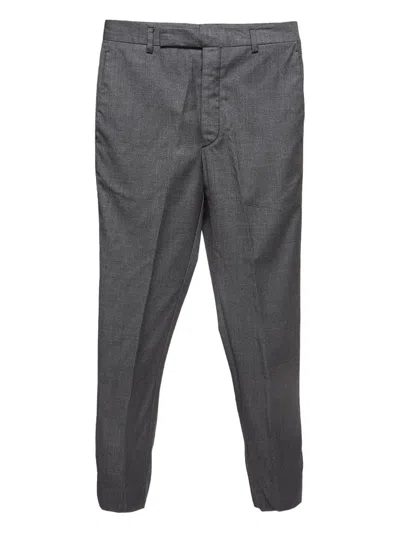 Pre-owned Prada 2024 Wool Pleated Trousers In Gray
