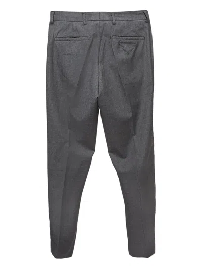 Pre-owned Prada 2024 Wool Pleated Trousers In Gray