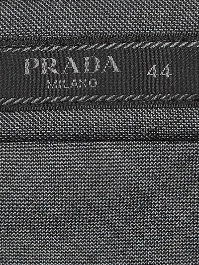Pre-owned Prada 2024 Wool Pleated Trousers In Gray
