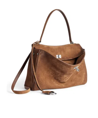 Balenciaga Brown Rodeo Medium Shoulder Bag In Brown