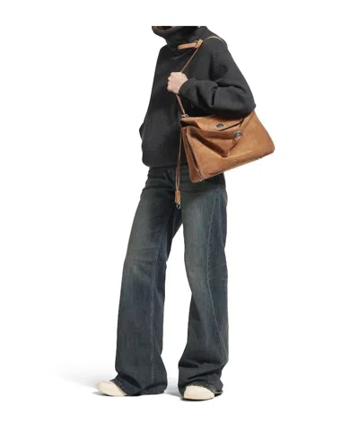 Balenciaga Brown Rodeo Medium Shoulder Bag In Brown