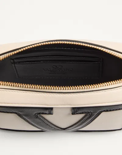 Valentino Garavani Ivory Leather Viva Superstar Handbag In Multi