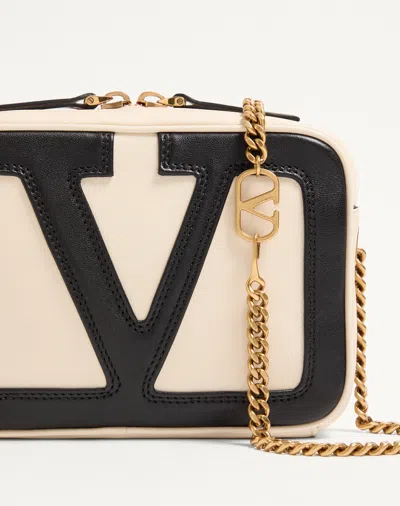 Valentino Garavani Ivory Leather Viva Superstar Handbag In Multi