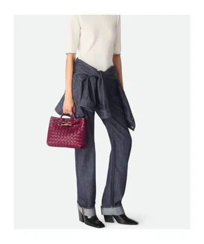 Bottega Veneta Women Andiamo Small Bag Cyclamen-coloured Bag In Red