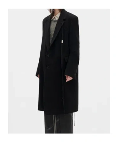 Ann Demeulemeester Viv High Comfort Tailored Coat In Black