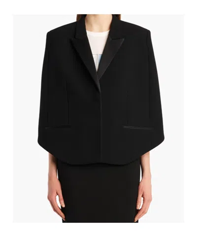 Khaite Severo Cape In Black