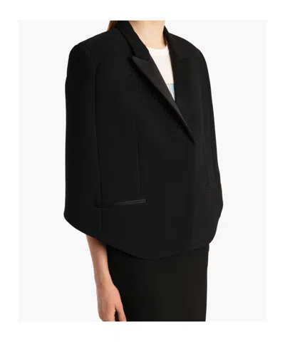 Khaite Severo Cape In Black