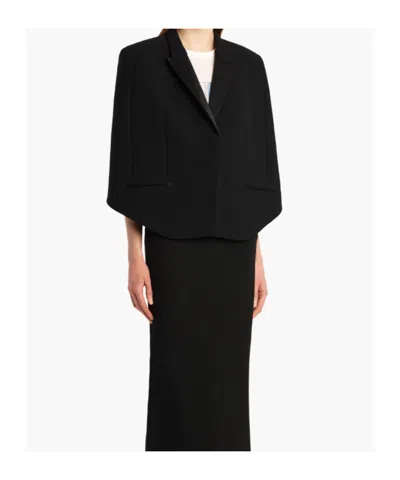 Khaite Severo Cape In Black