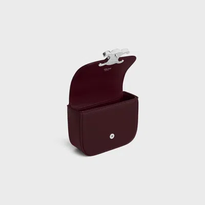 Celine Chain Claude Mini Leather Shoulder Bag In Brown