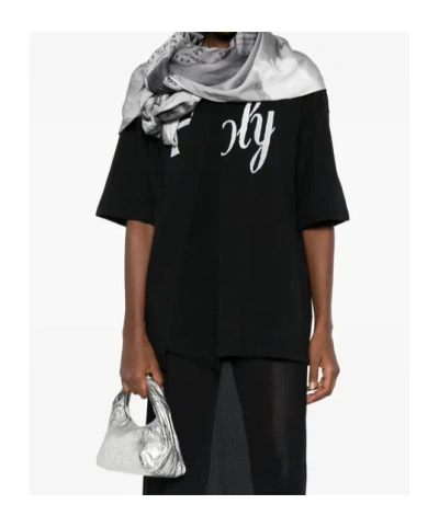 Ann Demeulemeester Crew Neck T-shirt In Black