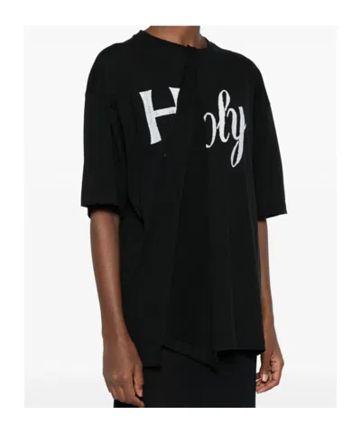 Ann Demeulemeester Crew Neck T-shirt In Black