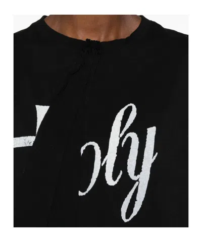 Ann Demeulemeester Crew Neck T-shirt In Black