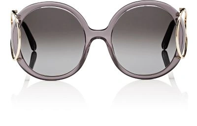 Chloé Jackson 56mm Round Sunglasses In Grey
