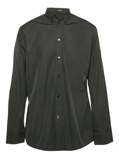 Pre-owned Balenciaga Long-sleeved Cotton Shirt In Black
