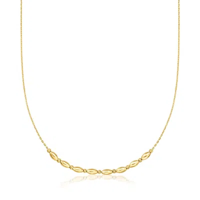 Rs Pure By Ross-simons 18kt Gold Vermeil Multi-shaped Bead Necklace In Multi