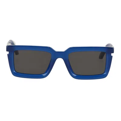 Off-white Off White Unisex Black Sunglasses In Blue