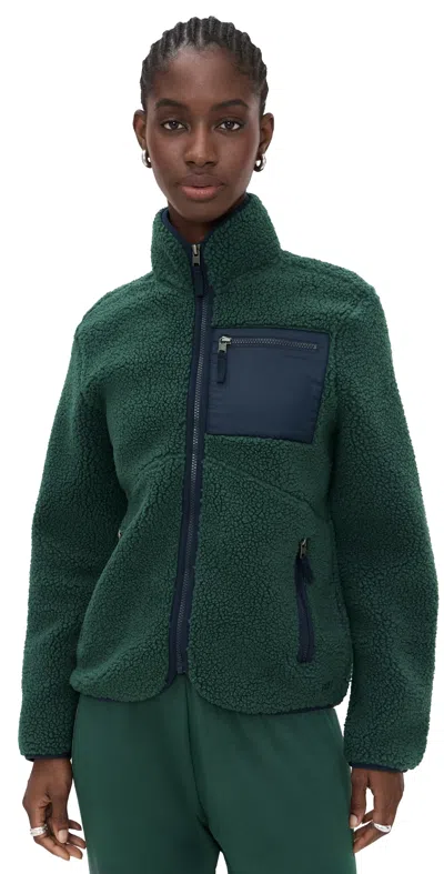 Splits59 Harris Sherpa Jacket In Green