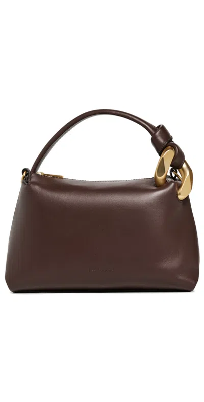 Jw Anderson J.w. Anderson Brown Leather Small Jwa Corner Handbag In Brown