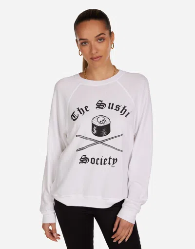Lauren Moshi Sushi Society Pullover In White