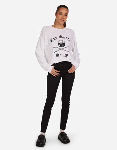 Lauren Moshi Sushi Society Pullover In White