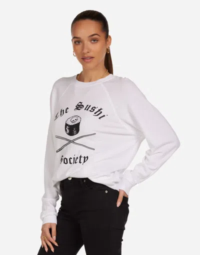 Lauren Moshi Sushi Society Pullover In White