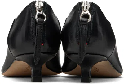 Aeyde Virun Pointed-toe Kitten-heel Boots In Black