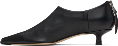 Aeyde Virun Pointed-toe Kitten-heel Boots In Black