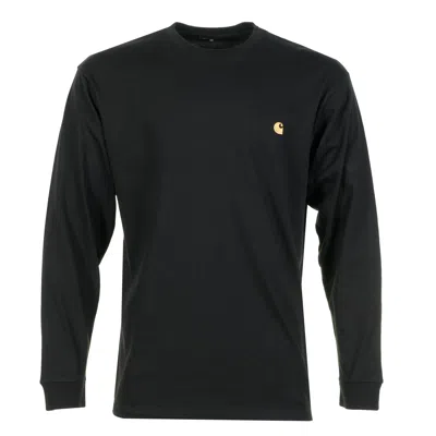 Carhartt L/s Chase T-shirt In Black