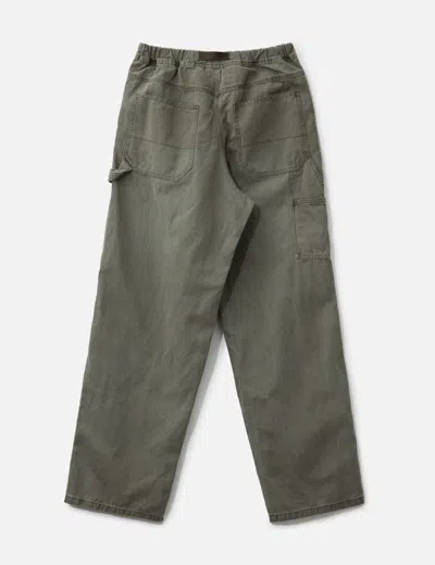 Gramicci Canvas Work Pant In Green