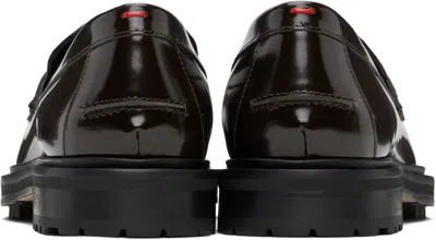 Aeyde Brown Leon Loafers In Brown