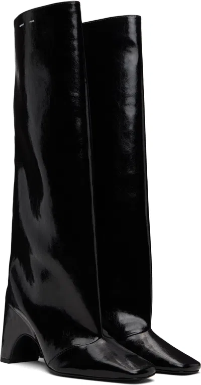 Coperni Black Rubber Boots In Black